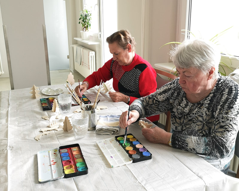 brambor pflegedienst weihnachten deko tagespflege doebeln senioren kreativ