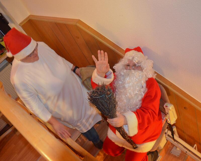 brambor pflegedienst weihnachten betreutes Wohnen rosswein lift weihnachtsman