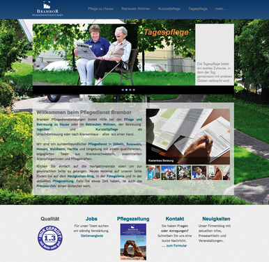 Webseite www.brambor.com in neuem Design