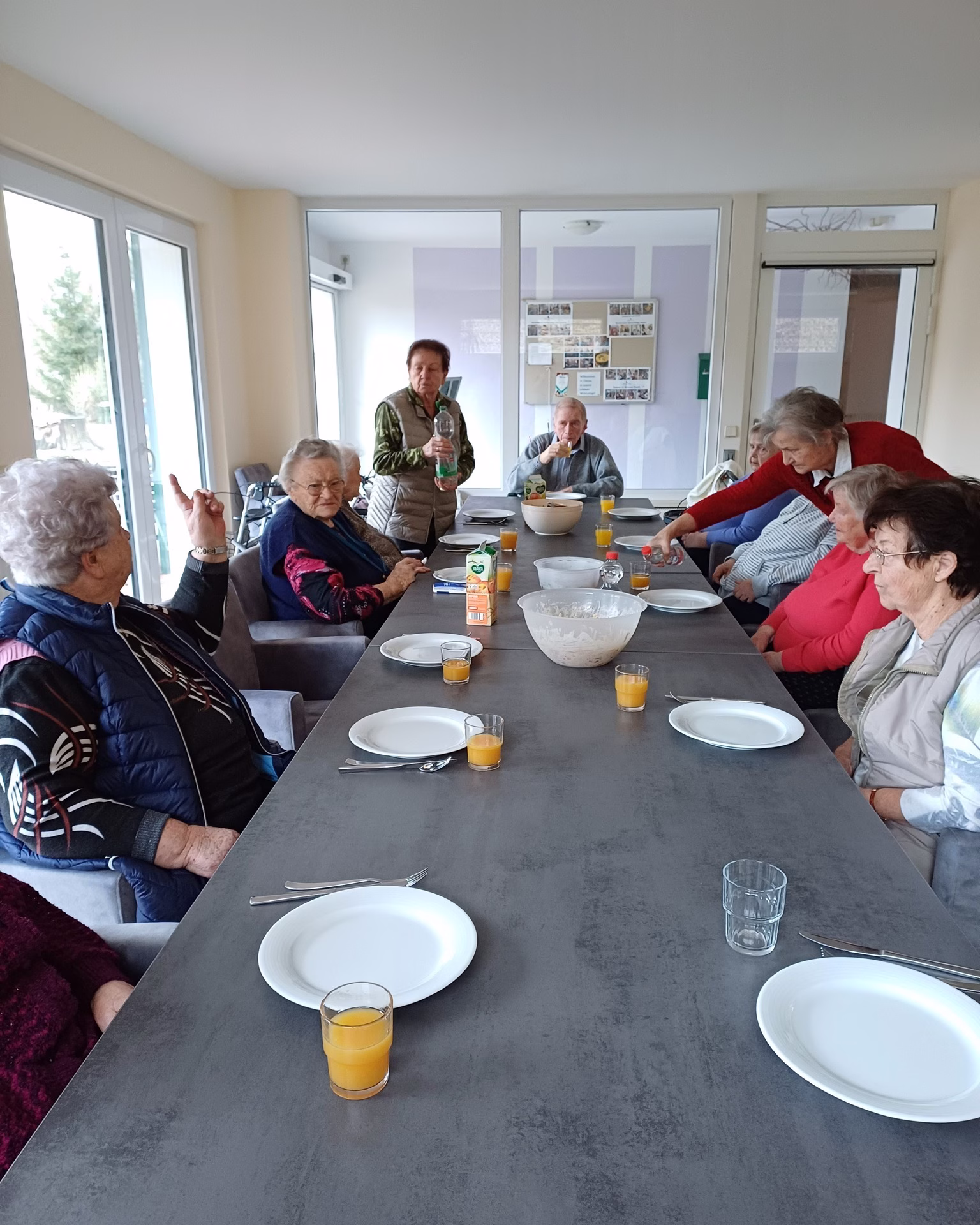 Grillen im Winter: ein besonderes Highlight im Betreuten Wohnen Ostrau