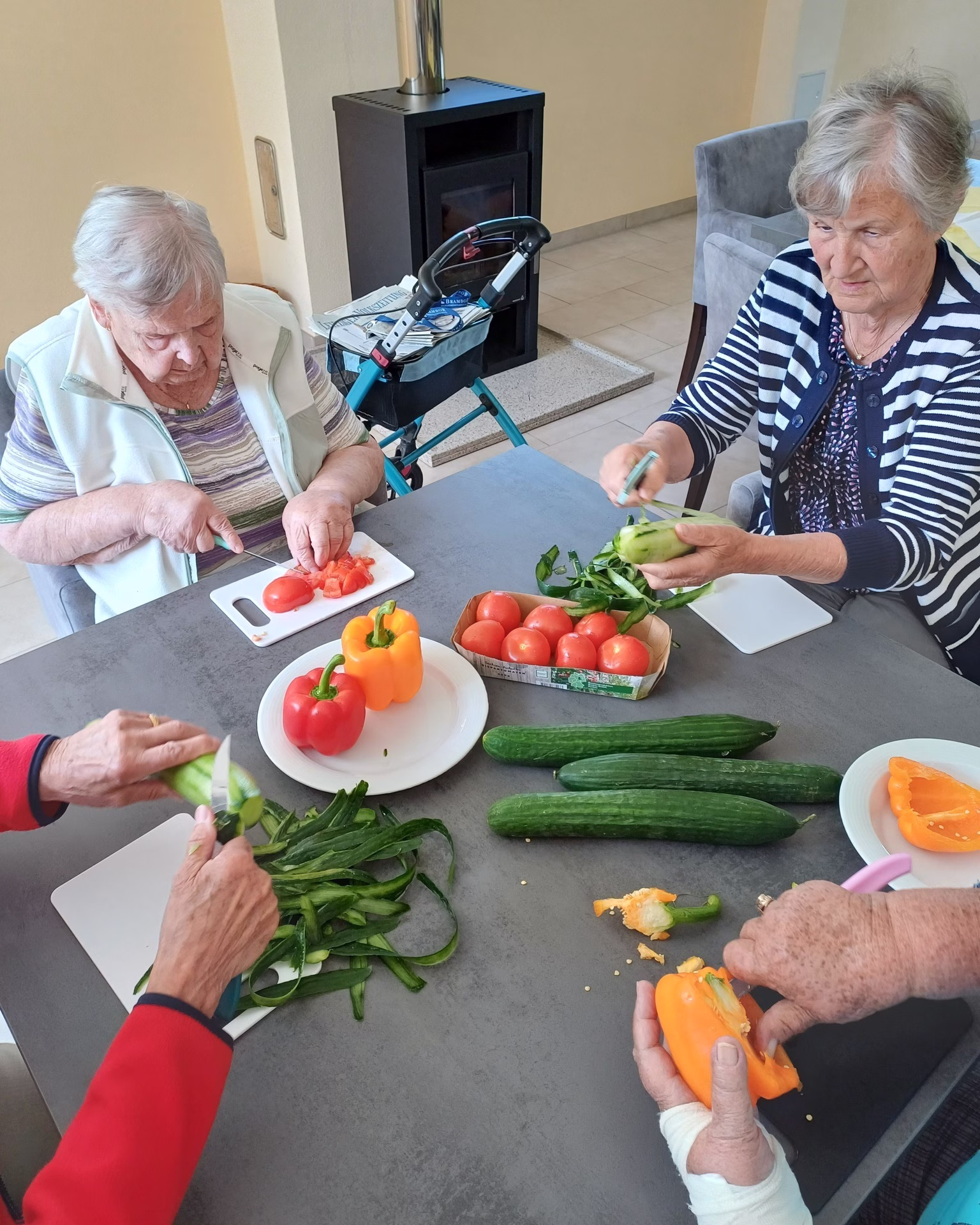 Grillzeit im Betreuten Wohnen Ostrau