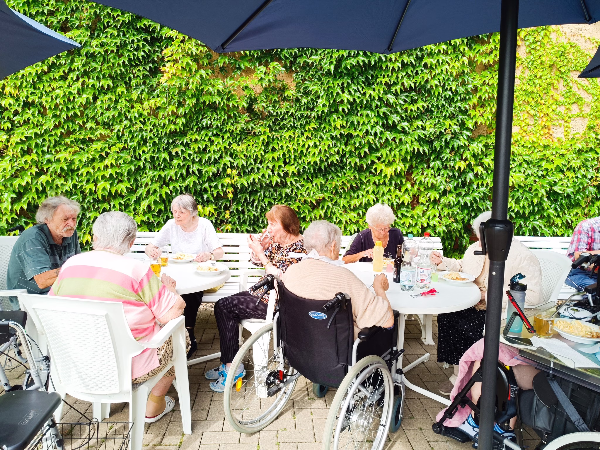 Sommer, Sonne, Schnitzelzeit im Betreuten Wohnen Waldheim 2