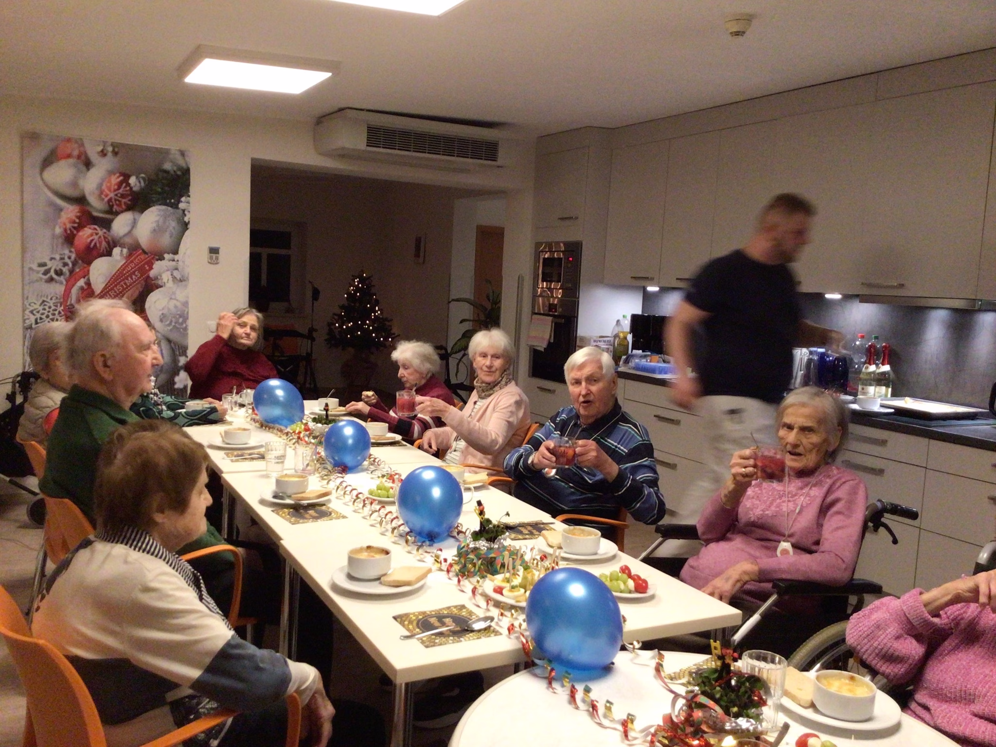 Silvesterfeier in der Kurzzeitpflege