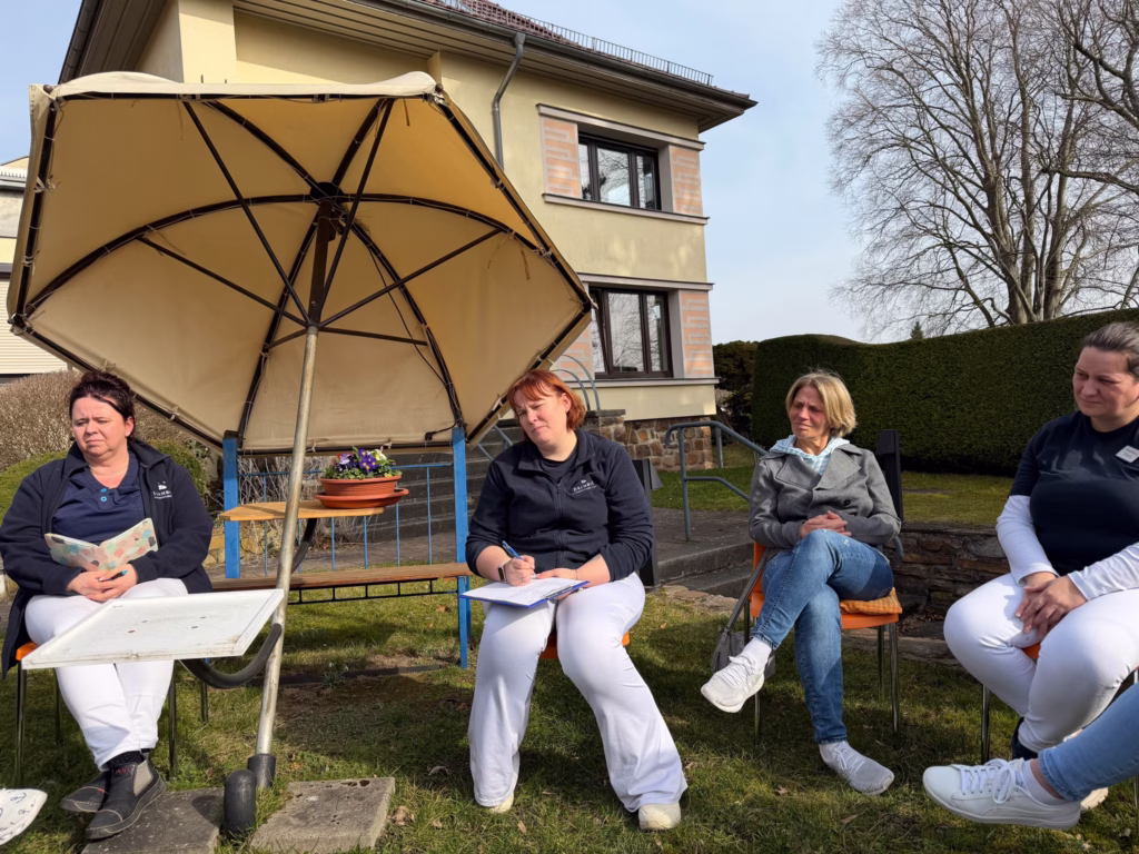 Teamberatung im Garten, Foto 2