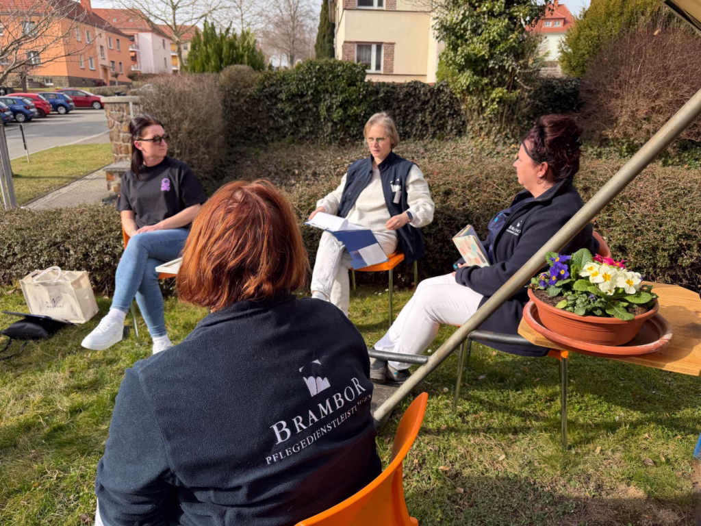 Teamberatung im Garten, Foto 3