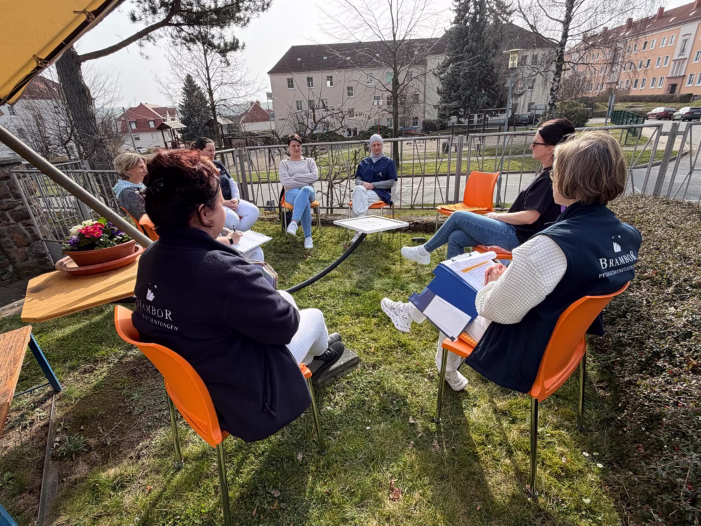 Teamberatung im Garten, Foto 4