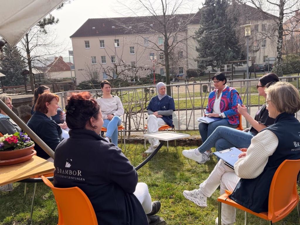 Teamberatung im Garten, Foto 5