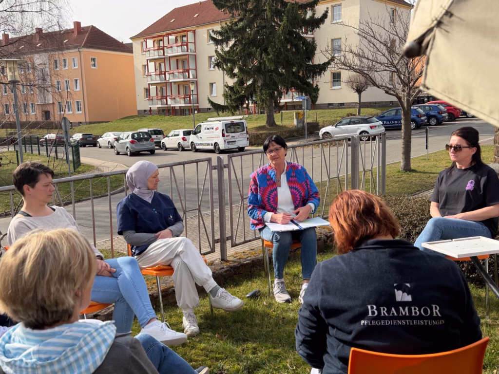 Teamberatung im Garten, Foto 6
