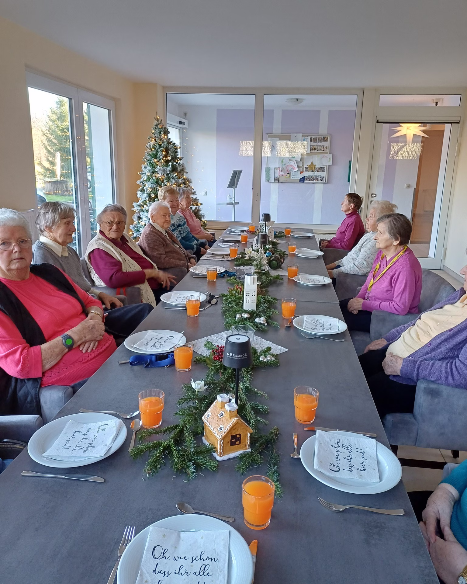 Gemeinsames Weihnachtsessen im Betreuten Wohnen Ostrau